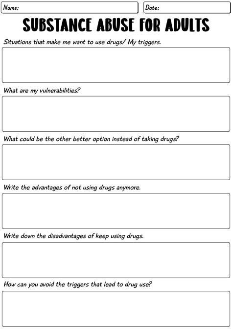 therapist aid worksheets for adults|free substance abuse worksheets for adults.